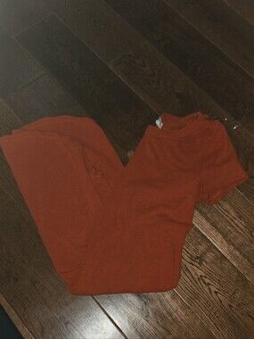Rust Orange Short Sleeve Tee